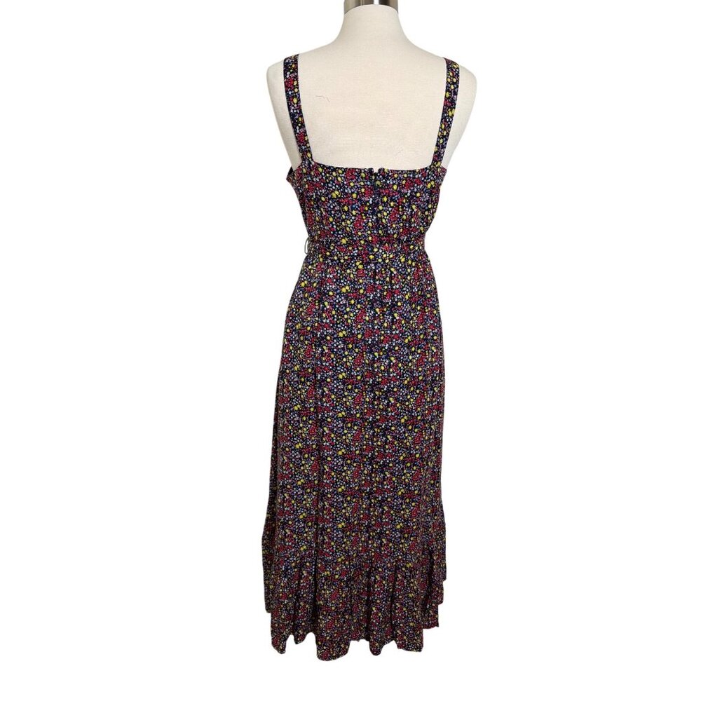 NWOT J.Crew Factory Womens Floral Maxi Dress Size 14 Linen Blend Cottagecore - Picture 13 of 16